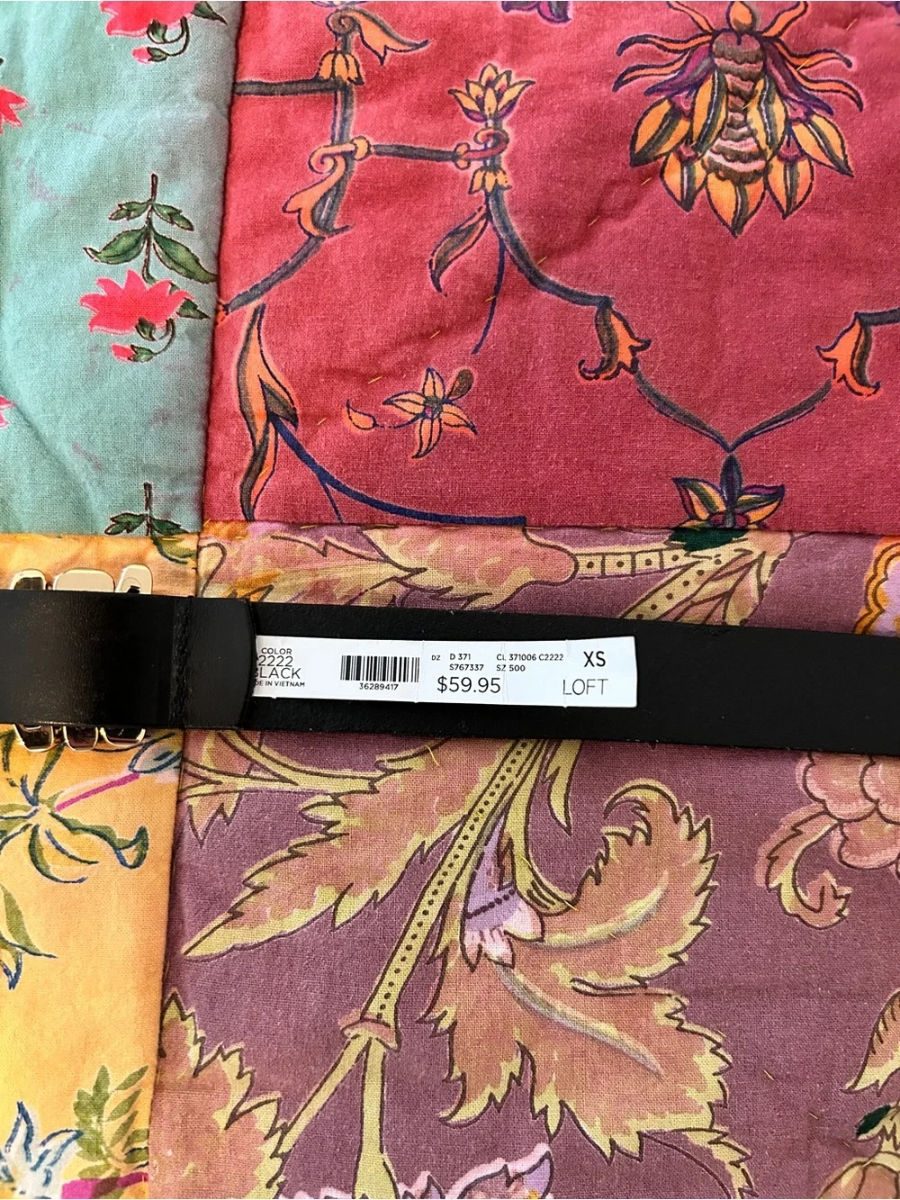 Loft Molded Buckle Leather Belt